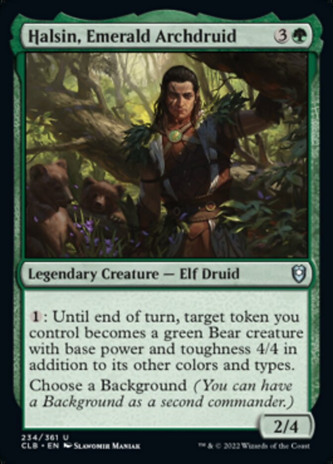 Halsin, Emerald Archdruid [Commander Legends: Battle for Baldur's Gate] | The CG Realm