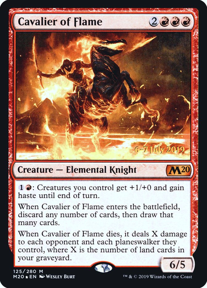 Cavalier of Flame [Core Set 2020 Prerelease Promos] | The CG Realm