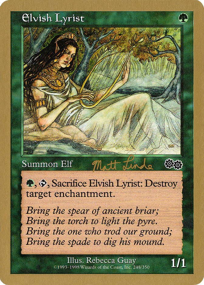 Elvish Lyrist (Matt Linde) [World Championship Decks 1999] | The CG Realm