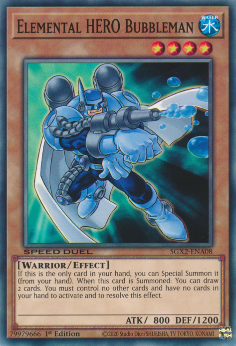 Elemental HERO Bubbleman [SGX2-ENA08] Common | The CG Realm