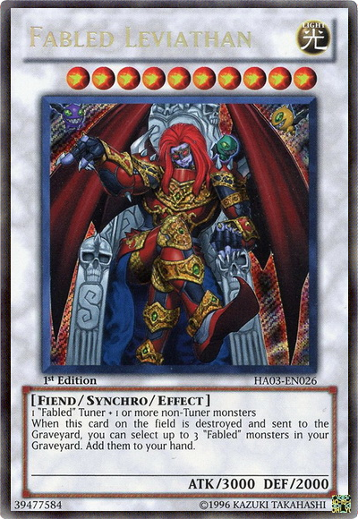 Fabled Leviathan [HA03-EN026] Secret Rare | The CG Realm