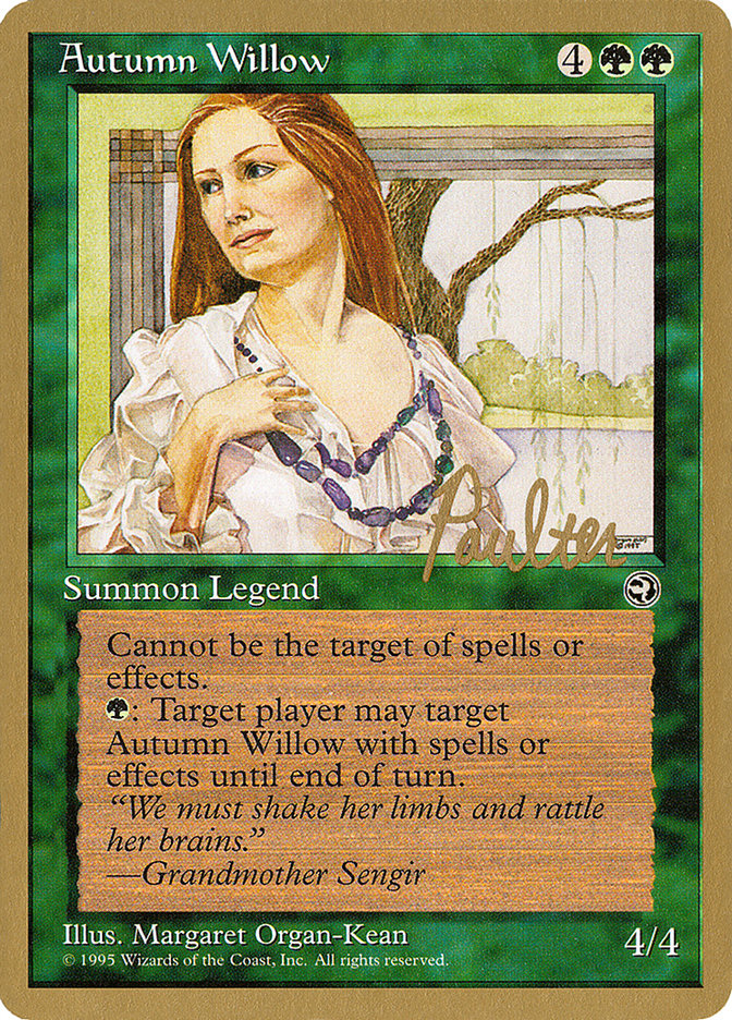 Autumn Willow (Preston Poulter) [Pro Tour Collector Set] | The CG Realm