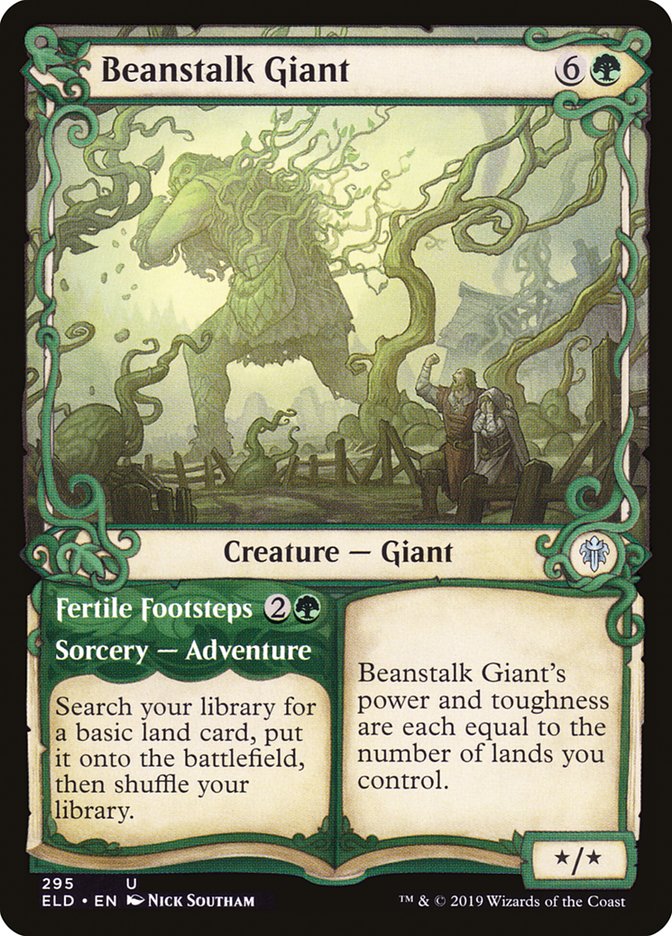 Beanstalk Giant // Fertile Footsteps (Showcase) [Throne of Eldraine] | The CG Realm