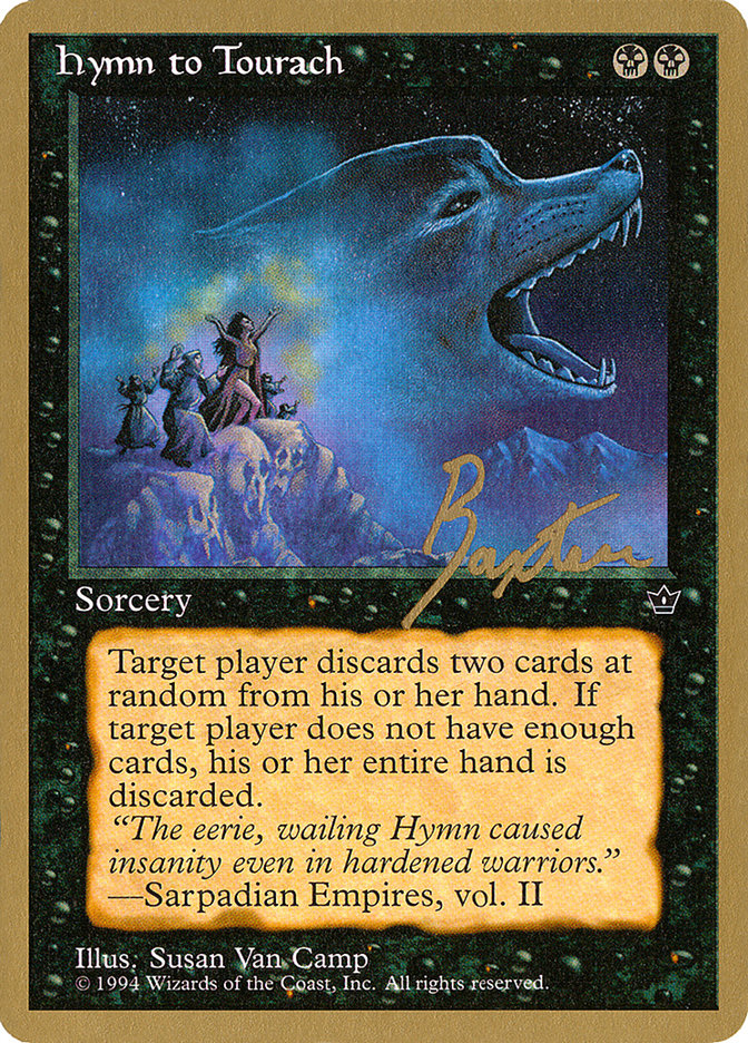 Hymn to Tourach (Wolf) (George Baxter) [Pro Tour Collector Set] | The CG Realm