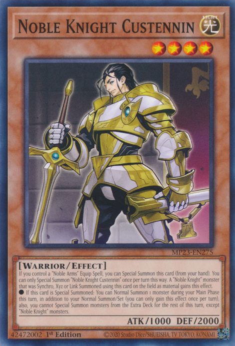 Noble Knight Custennin [MP23-EN275] Common | The CG Realm