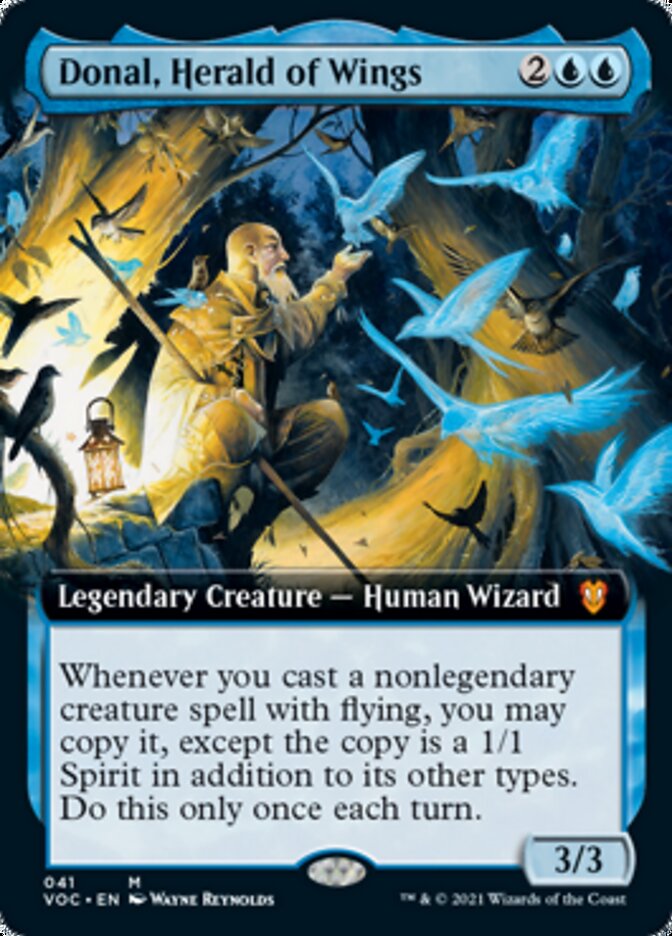 Donal, Herald of Wings (Extended Art) [Innistrad: Crimson Vow Commander] | The CG Realm