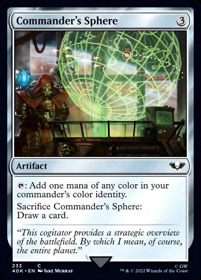 Commander's Sphere (233) (Surge Foil) [Warhammer 40,000] | The CG Realm