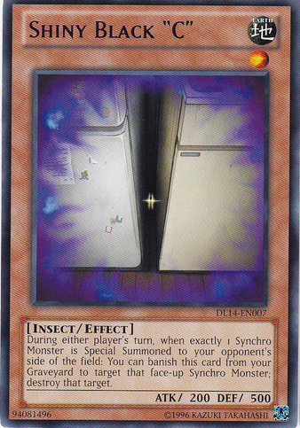 Shiny Black "C" (Blue) [DL14-EN007] Rare | The CG Realm