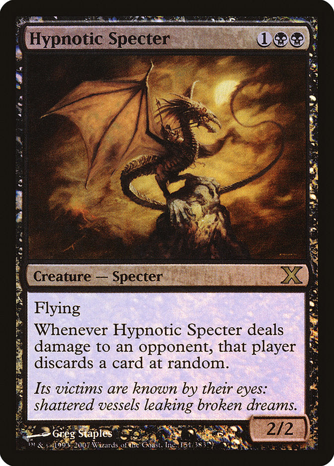 Hypnotic Specter (Premium Foil) [Tenth Edition] | The CG Realm