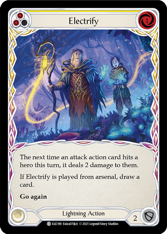 Electrify (Yellow) [ELE199] (Tales of Aria)  1st Edition Rainbow Foil | The CG Realm