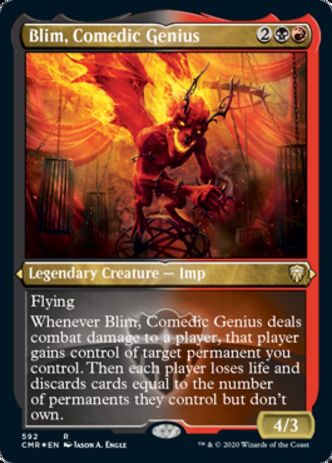 Blim, Comedic Genius (Etched) [Commander Legends] | The CG Realm