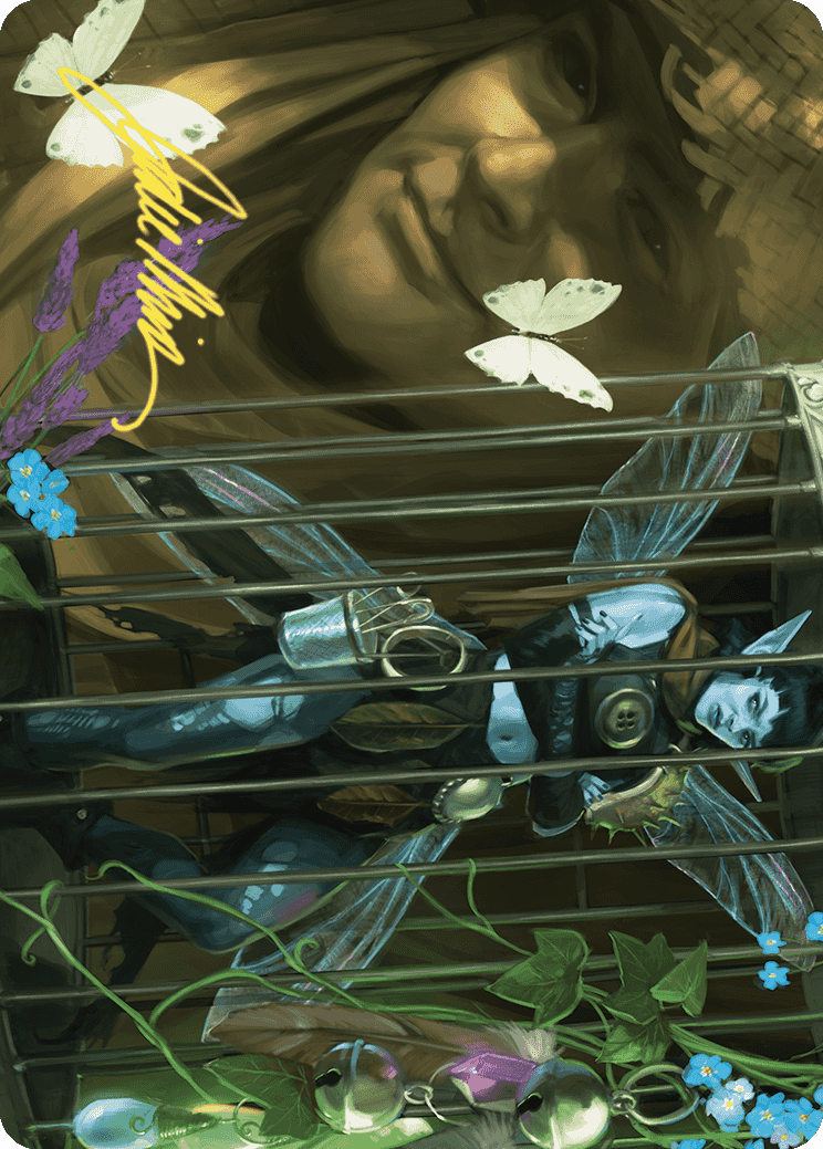 Cooped Up Art Card (Gold-Stamped Signature) [Wilds of Eldraine Art Series] | The CG Realm
