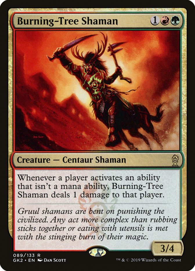 Burning-Tree Shaman [Ravnica Allegiance Guild Kit] | The CG Realm