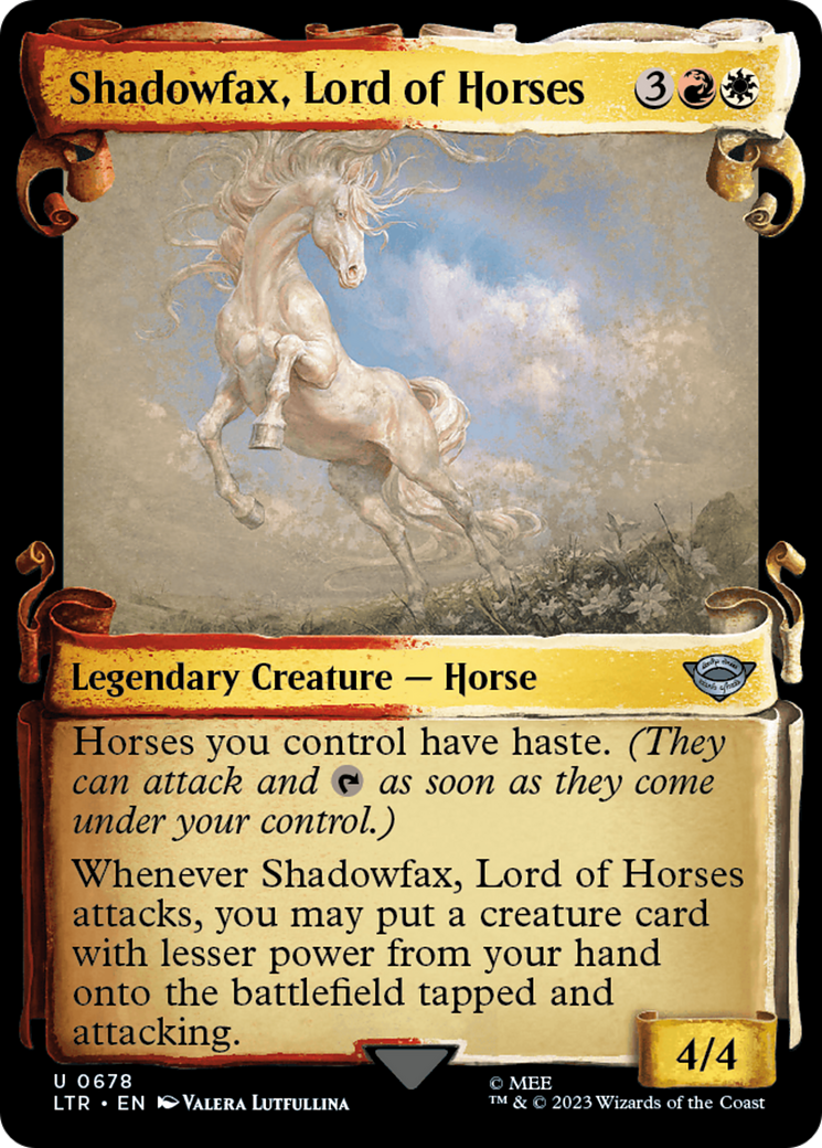 Shadowfax, Lord of Horses [The Lord of the Rings: Tales of Middle-Earth Showcase Scrolls] | The CG Realm