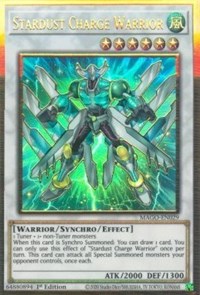 Stardust Charge Warrior [MAGO-EN029] Gold Rare | The CG Realm