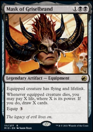 Mask of Griselbrand (Promo Pack) [Innistrad: Midnight Hunt Promos] | The CG Realm