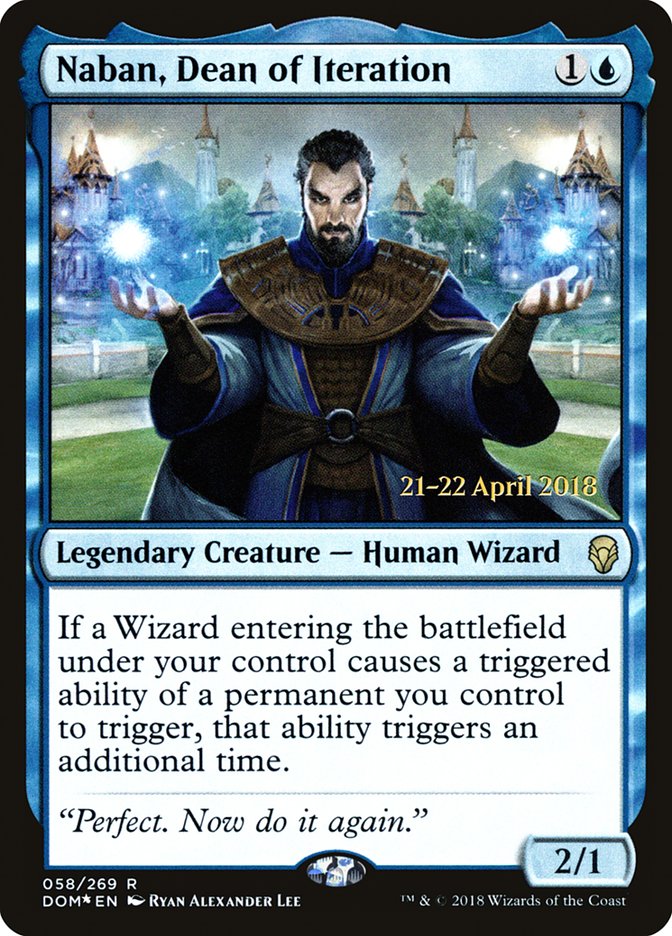 Naban, Dean of Iteration [Dominaria Prerelease Promos] | The CG Realm