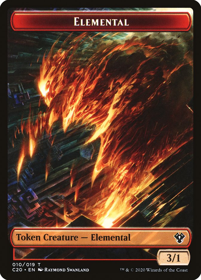 Angel // Elemental (010) Double-Sided Token [Commander 2020 Tokens] | The CG Realm