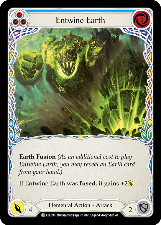 Entwine Earth (Blue) [ELE096] (Tales of Aria)  1st Edition Normal | The CG Realm