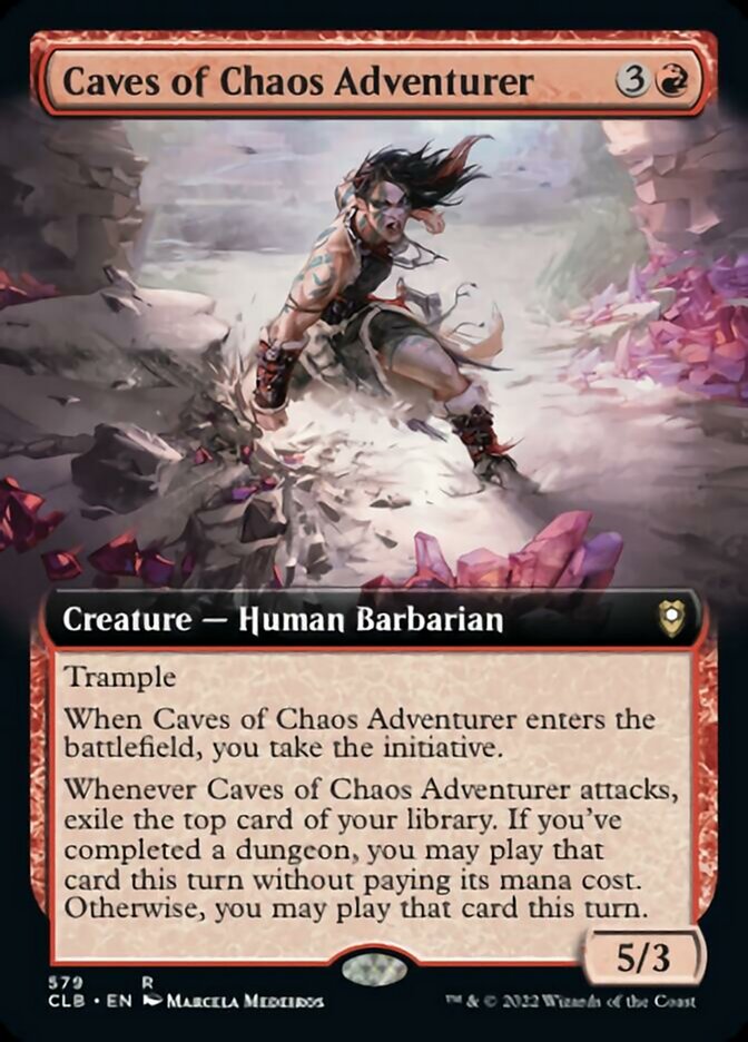 Caves of Chaos Adventurer (Extended Art) [Commander Legends: Battle for Baldur's Gate] | The CG Realm