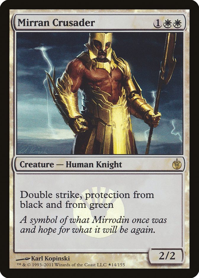 Mirran Crusader (Buy-A-Box) [Mirrodin Besieged Promos] | The CG Realm