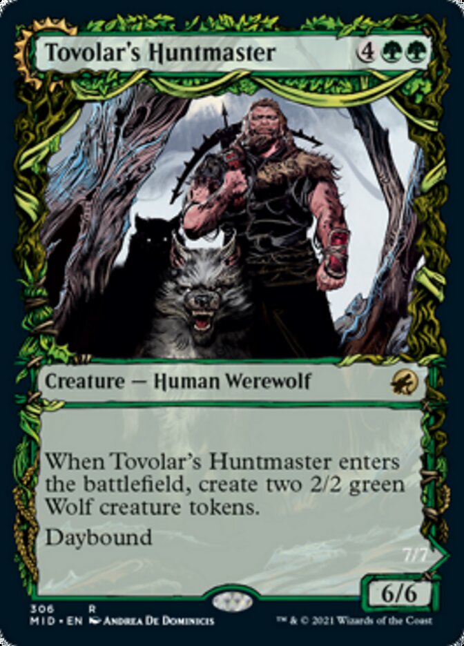 Tovolar's Huntmaster (Showcase) (MID-306) - Innistrad: Midnight Hunt: (Showcase, Double Faced Transform)