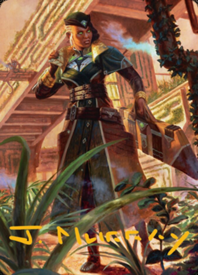 Vivien on the Hunt Art Card (Gold-Stamped Signature) [Streets of New Capenna Art Series] | The CG Realm