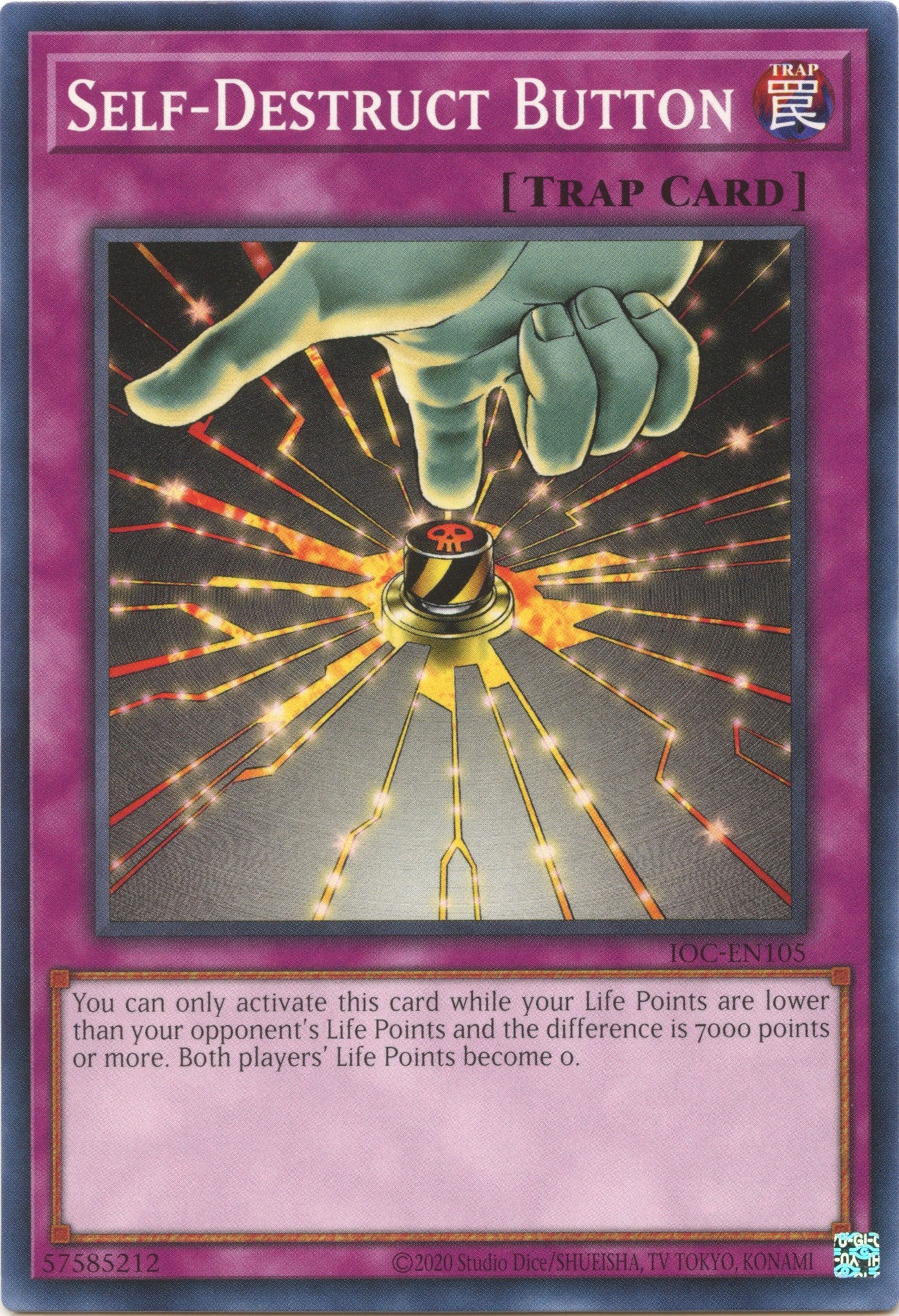 Self-Destruct Button (25th Anniversary) [IOC-EN105] Common | The CG Realm