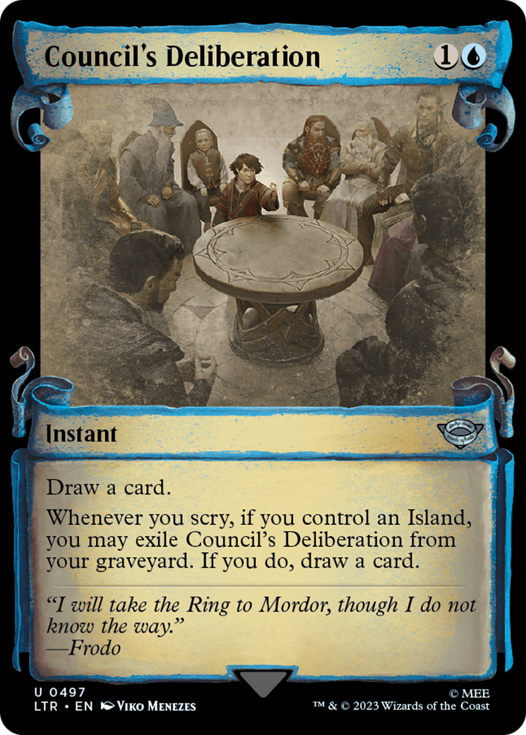 Council's Deliberation [The Lord of the Rings: Tales of Middle-Earth Showcase Scrolls] | The CG Realm