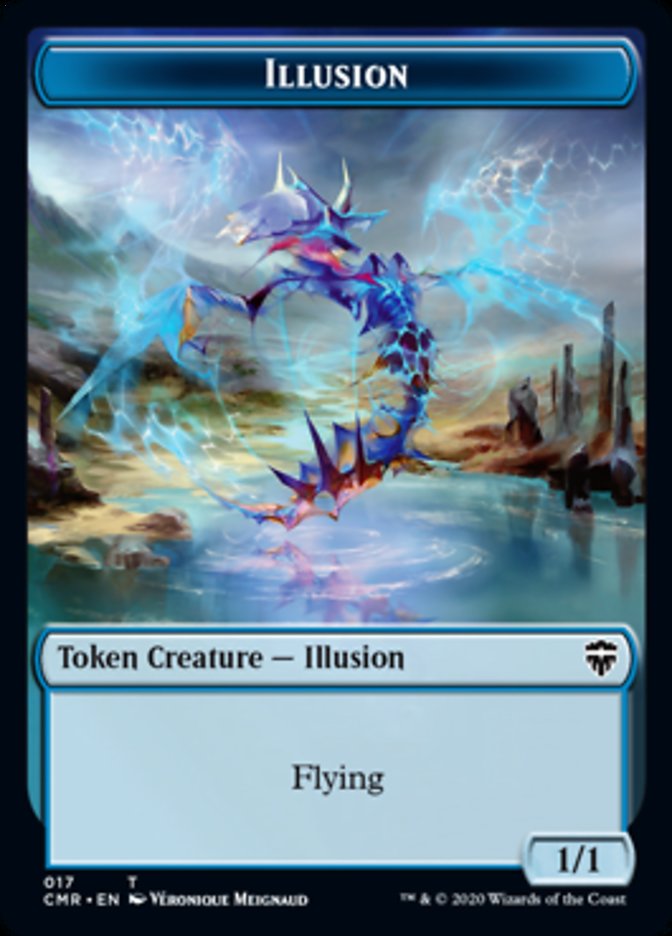 Illusion // Saproling Double-Sided Token [Commander Legends Tokens] | The CG Realm