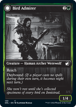 Bird Admirer (DBL-169) - Innistrad: Double Feature: (Double Faced Transform)