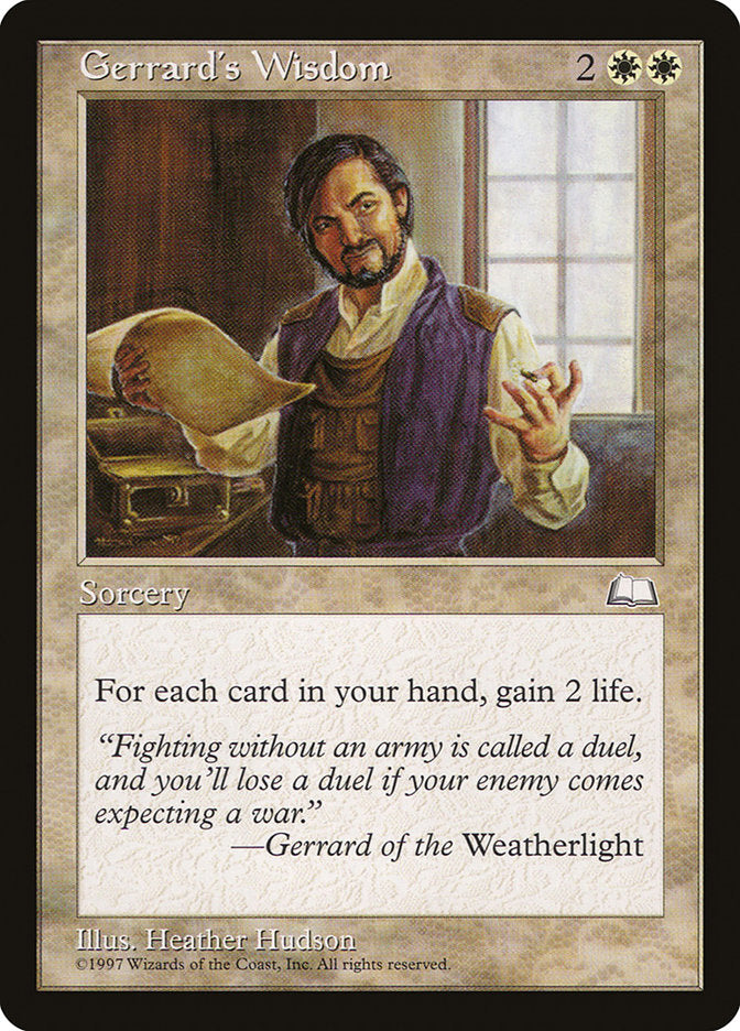 Gerrard's Wisdom [Weatherlight] | The CG Realm