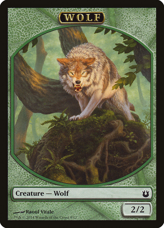Wolf Token [Born of the Gods Tokens] | The CG Realm