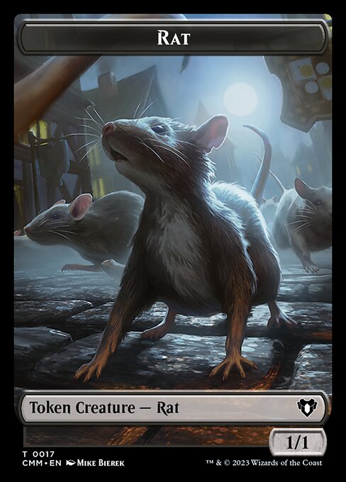 City's Blessing // Rat Double-Sided Token [Commander Masters Tokens] | The CG Realm