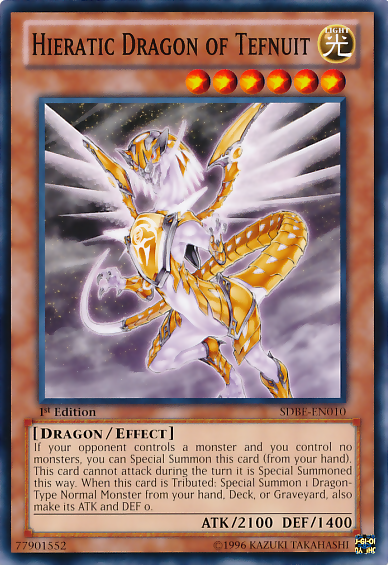 Hieratic Dragon of Tefnuit [SDBE-EN010] Common | The CG Realm