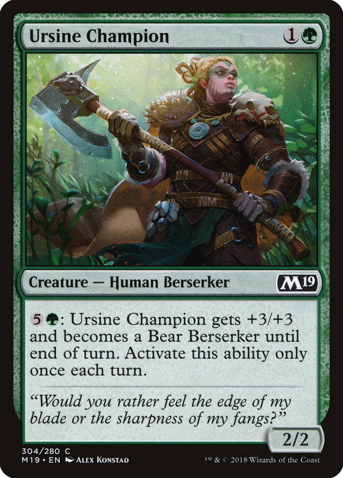 Ursine Champion [Core Set 2019] | The CG Realm