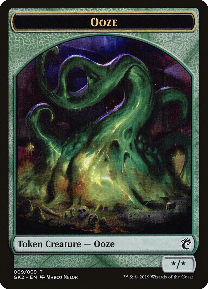 Ooze // Frog Lizard Double-Sided Token [Ravnica Allegiance Guild Kit Tokens] | The CG Realm
