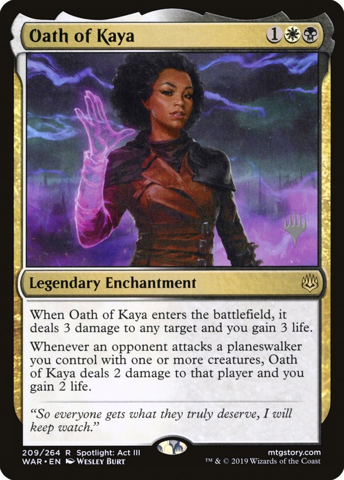 Oath of Kaya (Promo Pack) [War of the Spark Promos] | The CG Realm