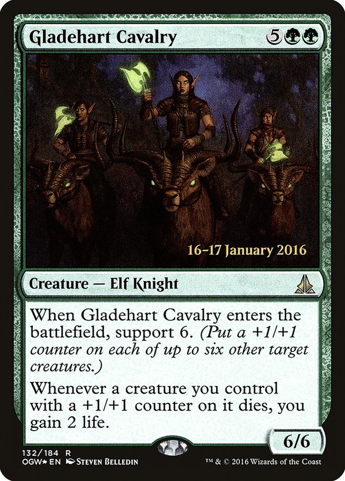 Gladehart Cavalry [Oath of the Gatewatch Prerelease Promos] | The CG Realm