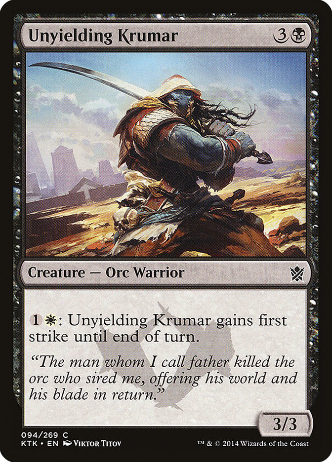 Unyielding Krumar [Khans of Tarkir] | The CG Realm