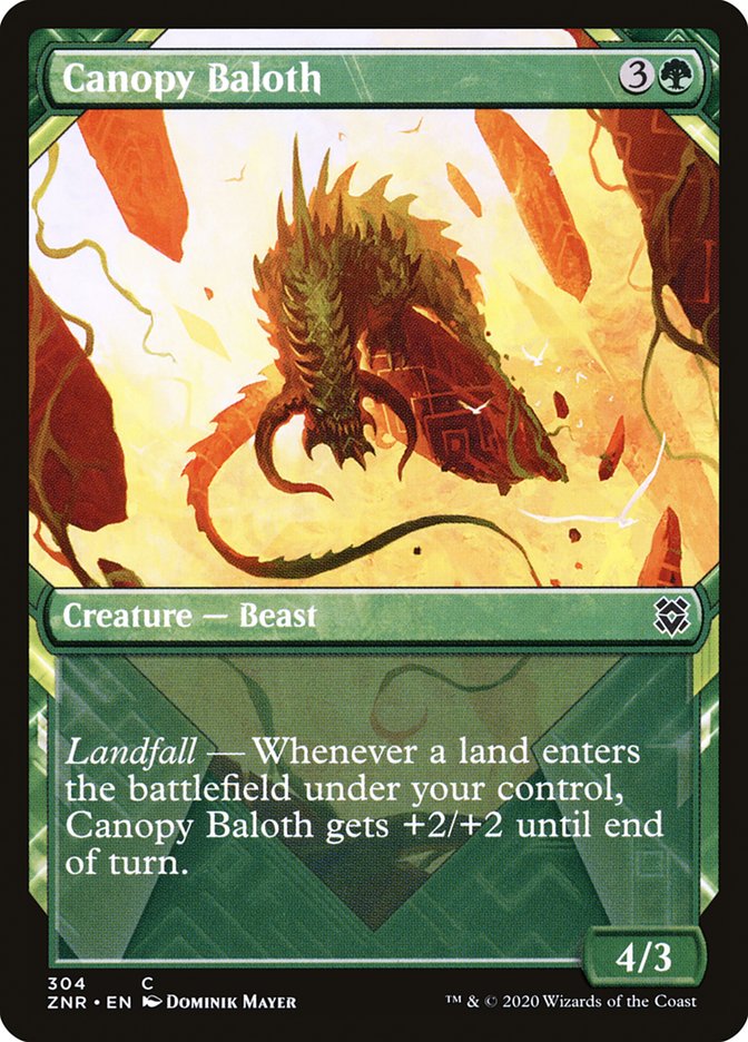 Canopy Baloth (Showcase) [Zendikar Rising] | The CG Realm