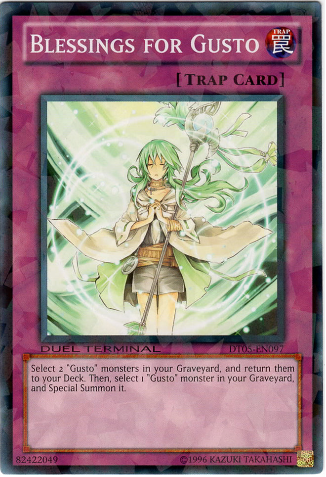 Blessings for Gusto [DT05-EN097] Common | The CG Realm
