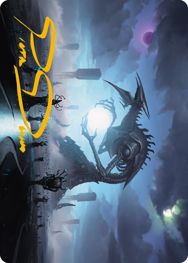 Blue Sun's Zenith Art Card (Gold-Stamped Signature) [Phyrexia: All Will Be One Art Series] | The CG Realm
