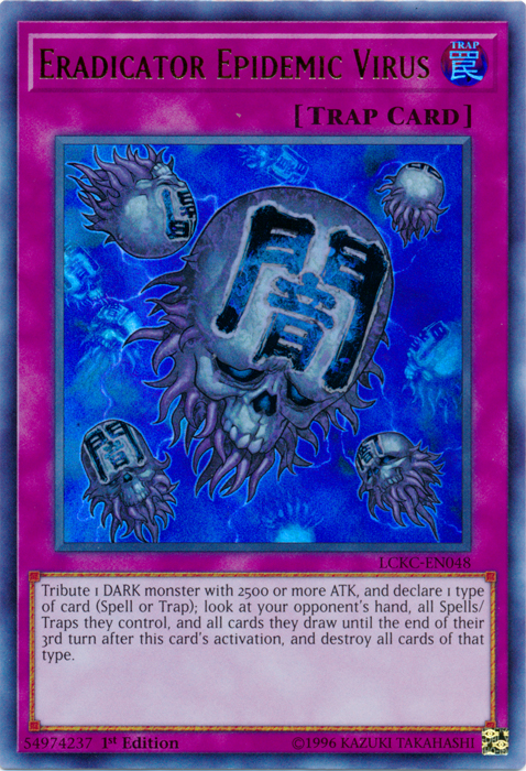 Eradicator Epidemic Virus [LCKC-EN048] Ultra Rare | The CG Realm