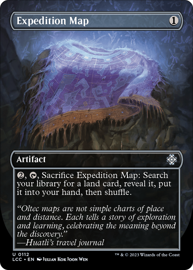 Expedition Map (Borderless) [The Lost Caverns of Ixalan Commander] | The CG Realm