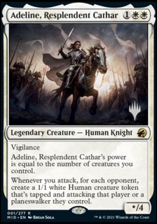 Adeline, Resplendent Cathar (Promo Pack) [Innistrad: Midnight Hunt Promos] | The CG Realm