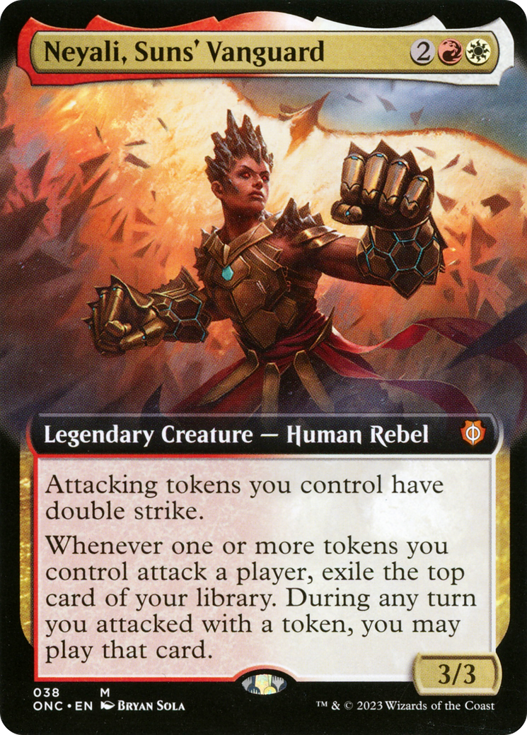 Neyali, Suns' Vanguard (Extended Art) [Phyrexia: All Will Be One Commander] | The CG Realm