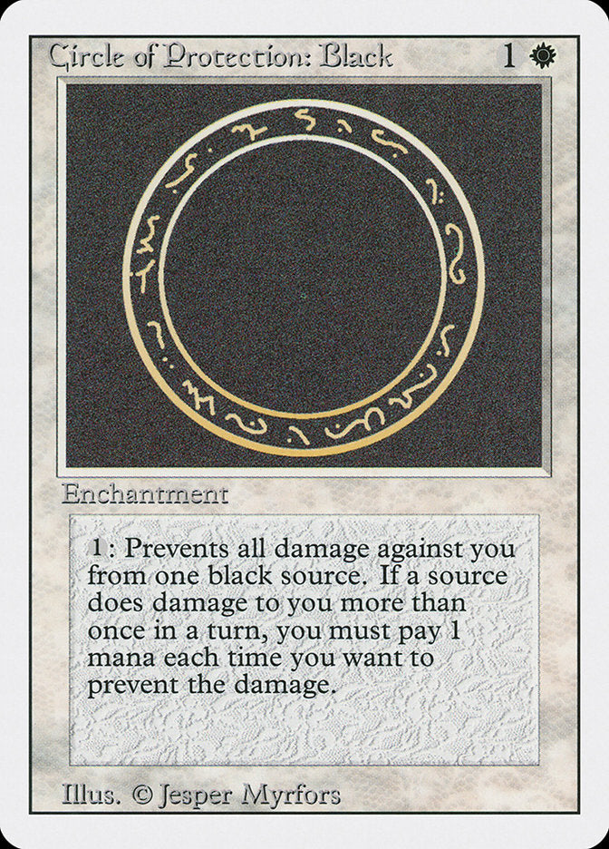 Circle of Protection: Black [Revised Edition] | The CG Realm