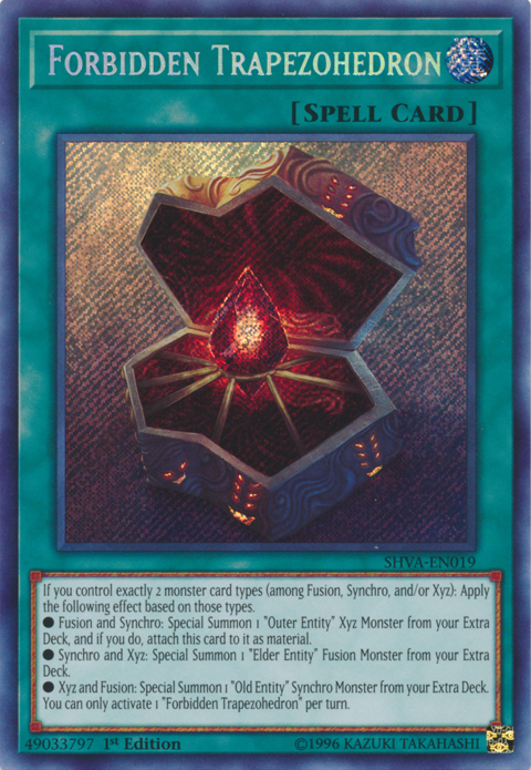 Forbidden Trapezohedron [SHVA-EN019] Secret Rare | The CG Realm