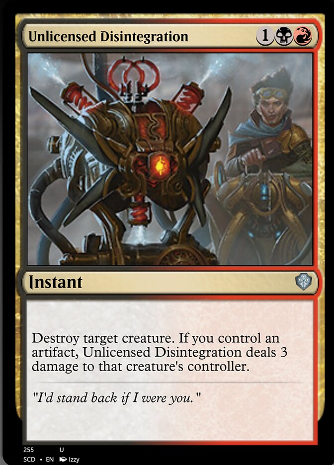 Unlicensed Disintegration [Starter Commander Decks] | The CG Realm